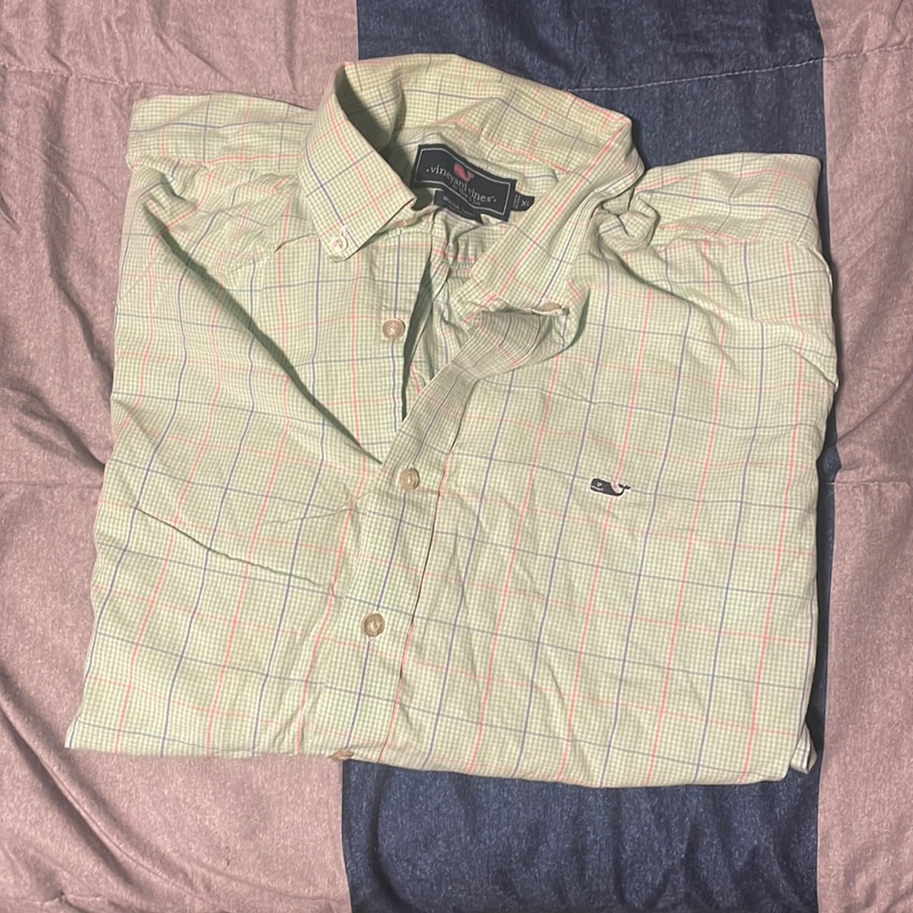 XL Vineyard Vines Whale Shirt Button Down